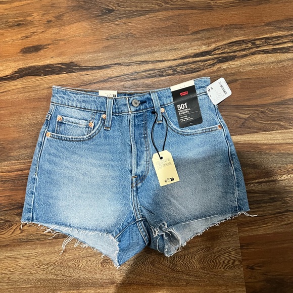 Levi's Pants - Levi's Light Blue High-Rise Denim Cutoff Shorts 501 Size 27 NWT